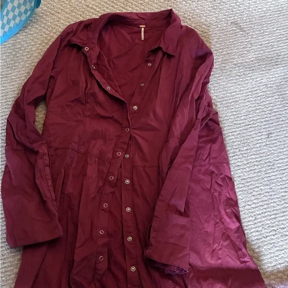 Free people Thea mini shirt dress preloved - Picture 4 of 6